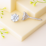 Load image into Gallery viewer, Celestial Grace Six-Prong Stud Earrings