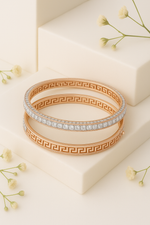 Load image into Gallery viewer, Imperial Grace Diamond Bangles