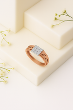 Load image into Gallery viewer, Regal Cluster Square Diamond Ring