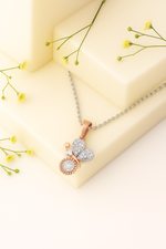 Load image into Gallery viewer, Blossom Breeze Butterfly &amp; Flower Pendant
