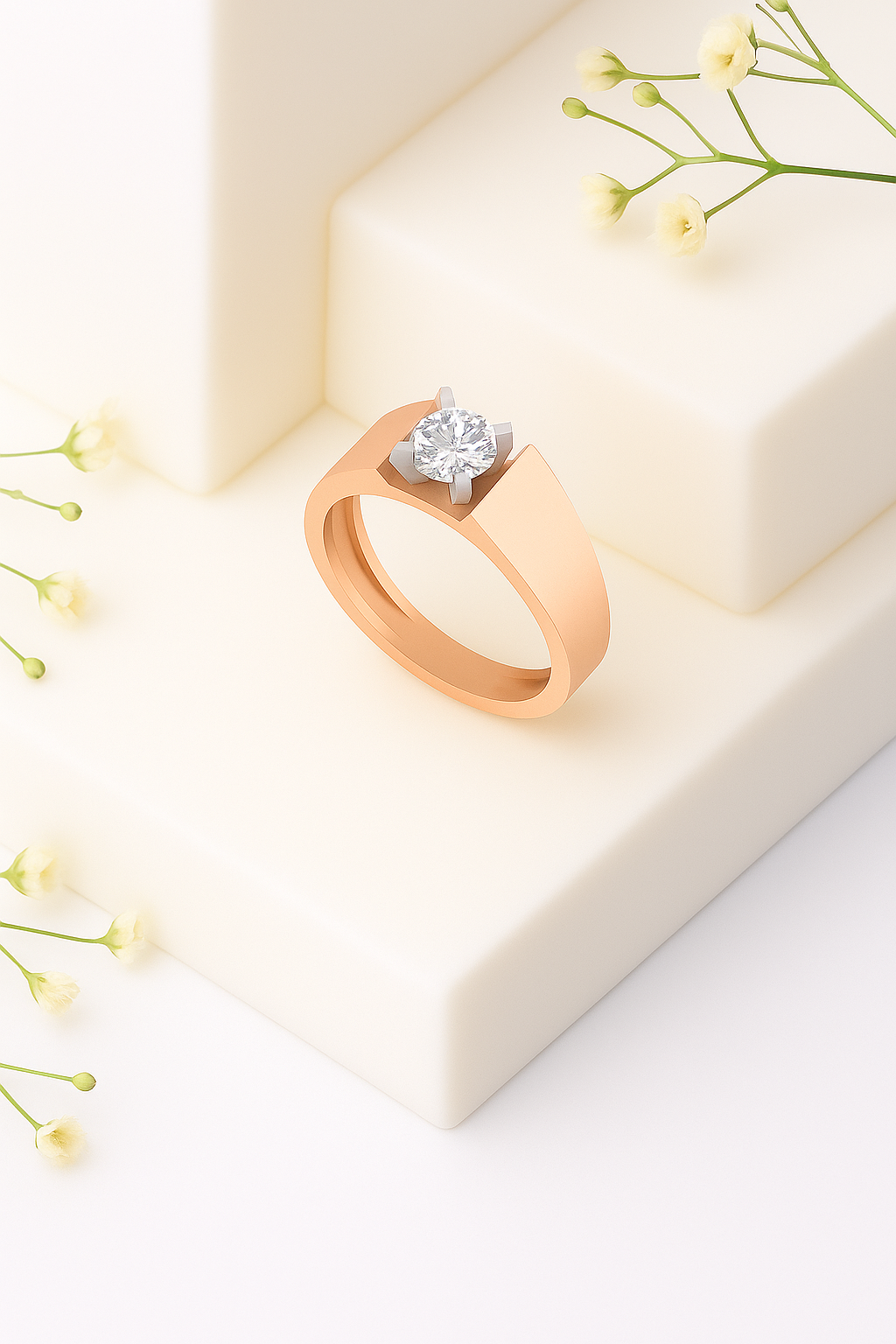 Crown Solitaire Heritage Ring