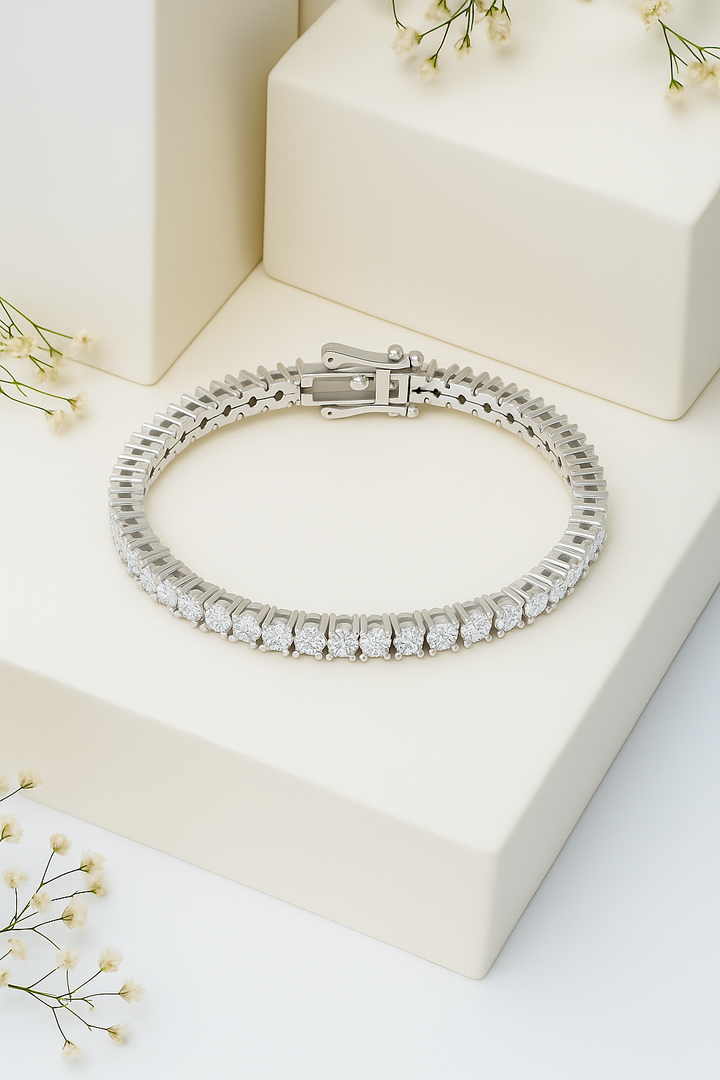 Sanskriti Eternal Diamond Tennis Bracelet DWT:11.88