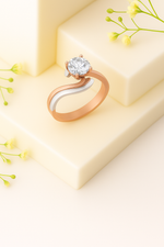 Load image into Gallery viewer, Eternal Twist Solitaire Ring
