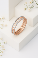 Load image into Gallery viewer, Sanskriti Geometric Diamond-Edge Gold Bracelet
