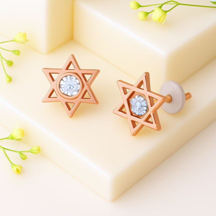 Stellar Harmony Star Stud Earrings