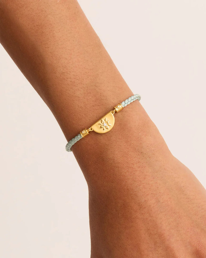 Lotus Blue Cord Bracelet