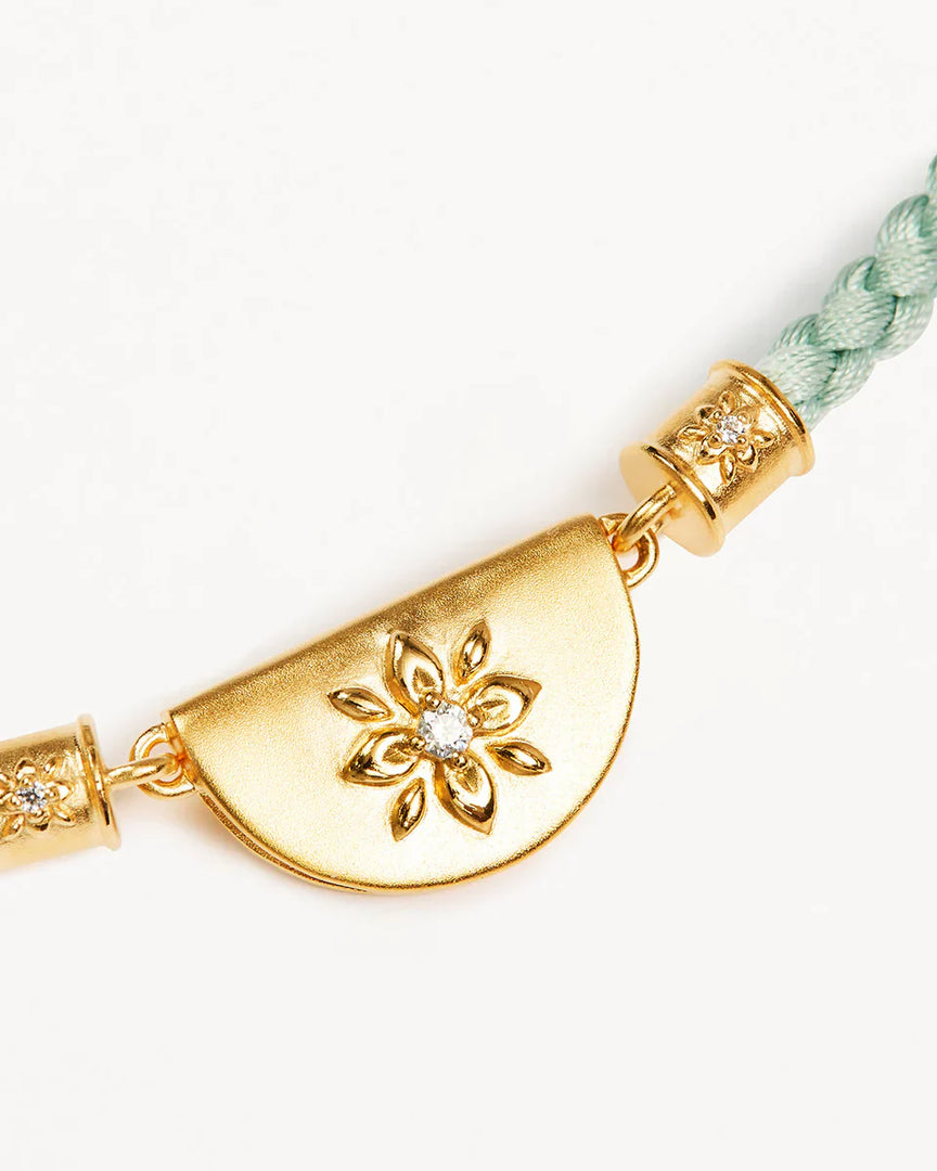 Lotus Blue Cord Bracelet