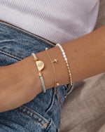 Load image into Gallery viewer, Lotus Blue Cord Bracelet
